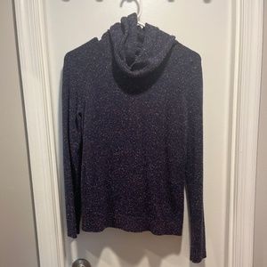 Cowl neck dark blue/purple sweater